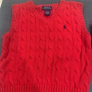 Boys Ralph Lauren Red vest size 3T